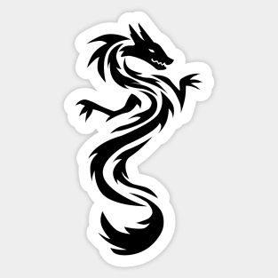 Tribal Chinese Dragon Tattoo Sticker